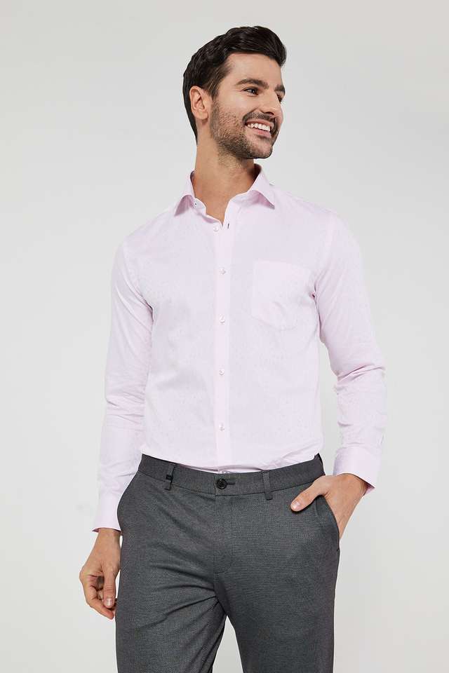 Textured-Cotton-Slim-Fit-Men-s-Formal-Shirt