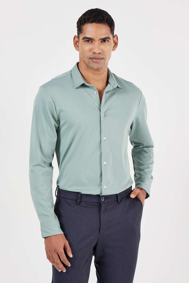 Solid-Rayon-Slim-Fit-Men-s-Formal-Shirt