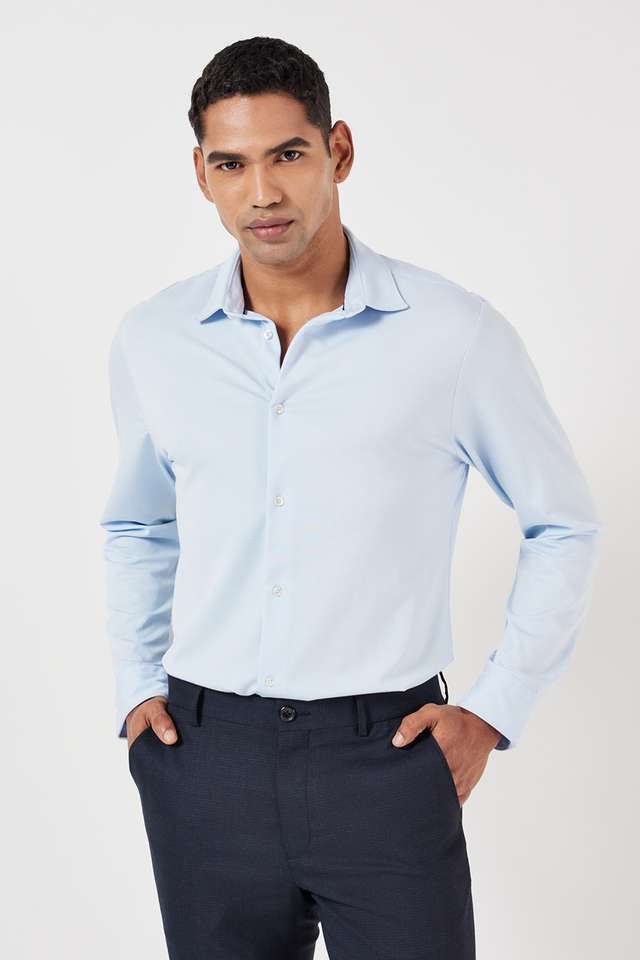 Solid-Rayon-Slim-Fit-Men-s-Formal-Shirt