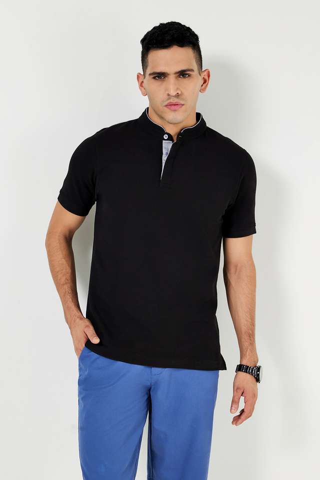 Solid-Cotton-Polo-Men-s-T-Shirt