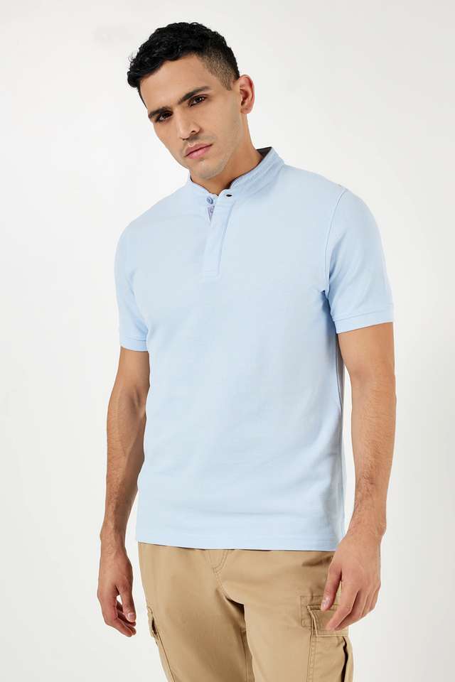 Solid-Cotton-Polo-Men-s-T-Shirt