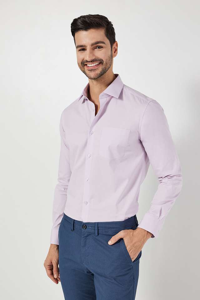 Solid-Cotton-Slim-Fit-Men-s-Formal-Shirt