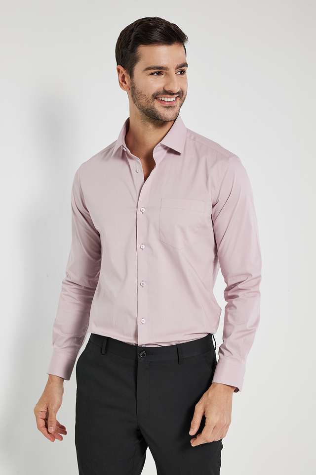 Solid-Cotton-Slim-Fit-Men-s-Formal-Shirt