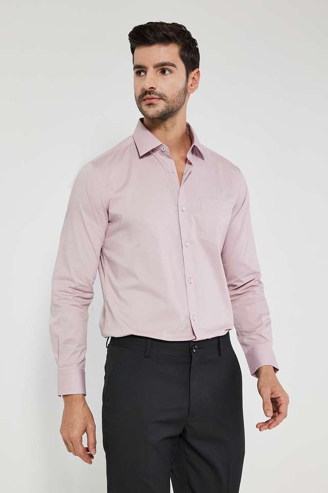 Solid-Cotton-Slim-Fit-Men-s-Formal-Shirt