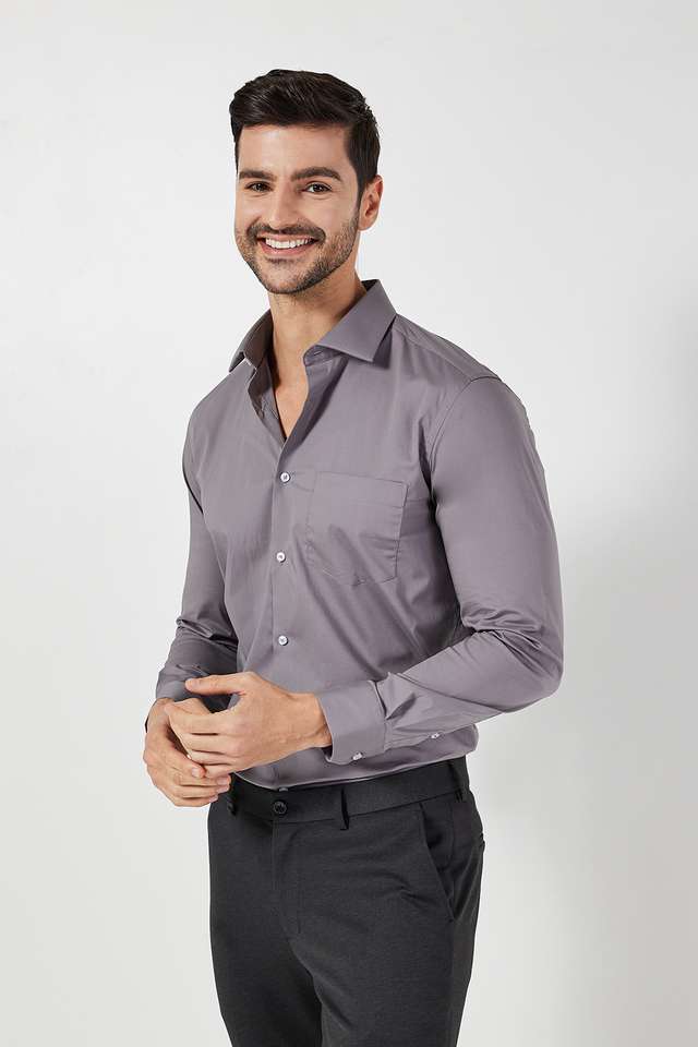 Solid-Cotton-Slim-Fit-Men-s-Formal-Shirt