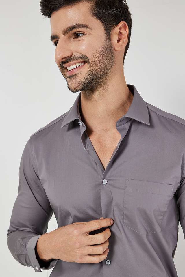 Solid-Cotton-Slim-Fit-Men-s-Formal-Shirt