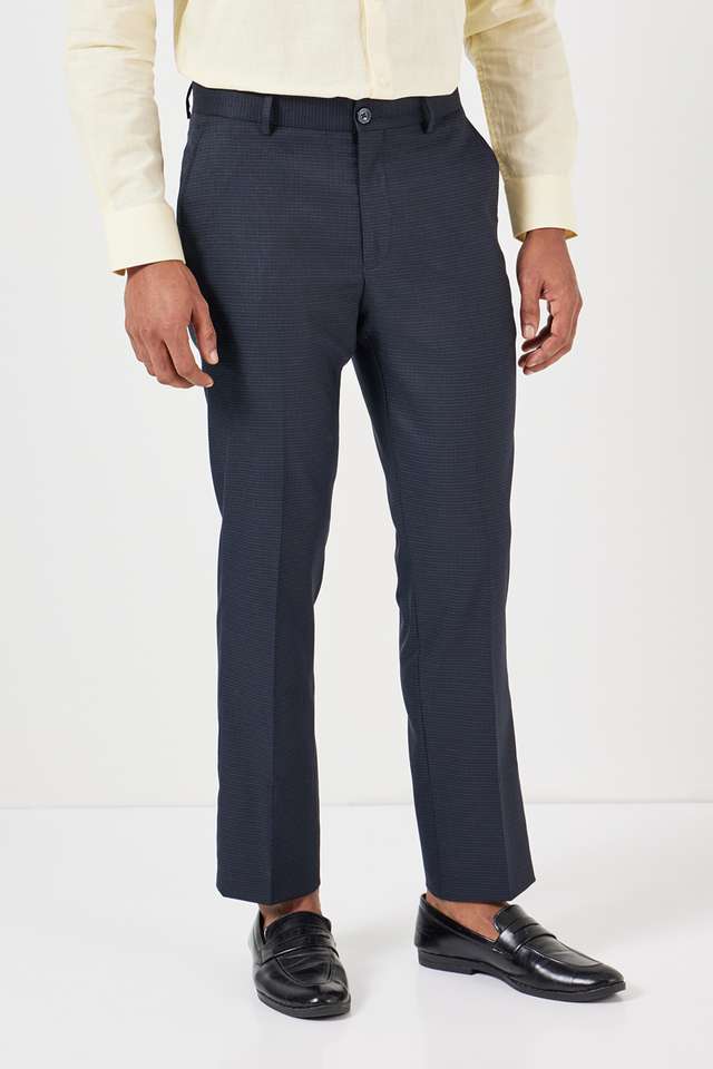 Solid-Polyester-Slim-Fit-Men-s-Formal-Trousers