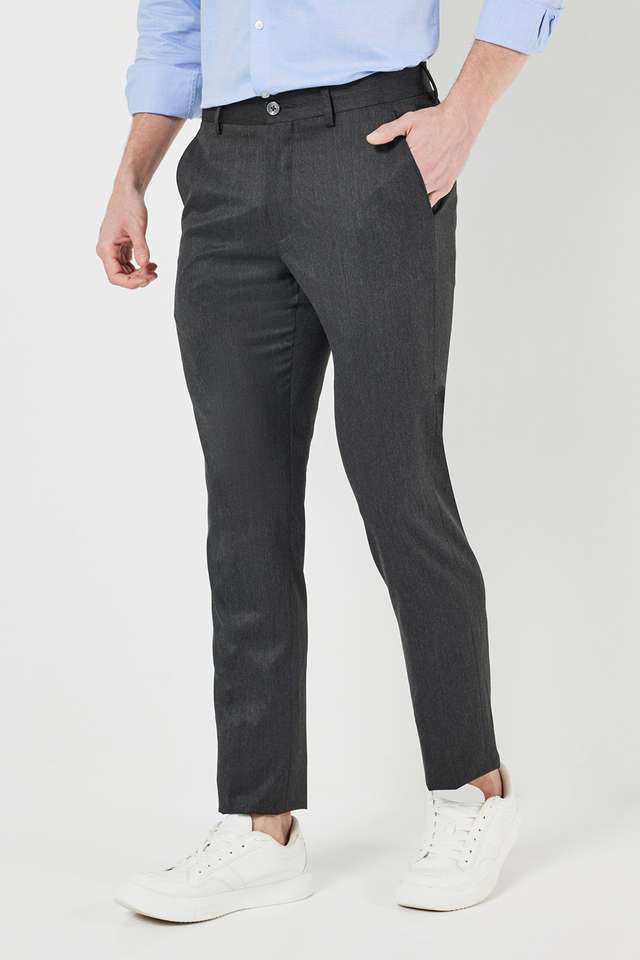 Solid-Polyester-Slim-Fit-Men-s-Formal-Trousers