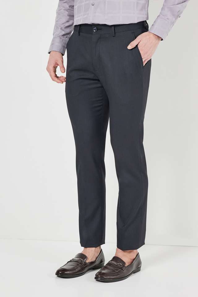 Solid-Polyester-Slim-Fit-Men-s-Formal-Trousers