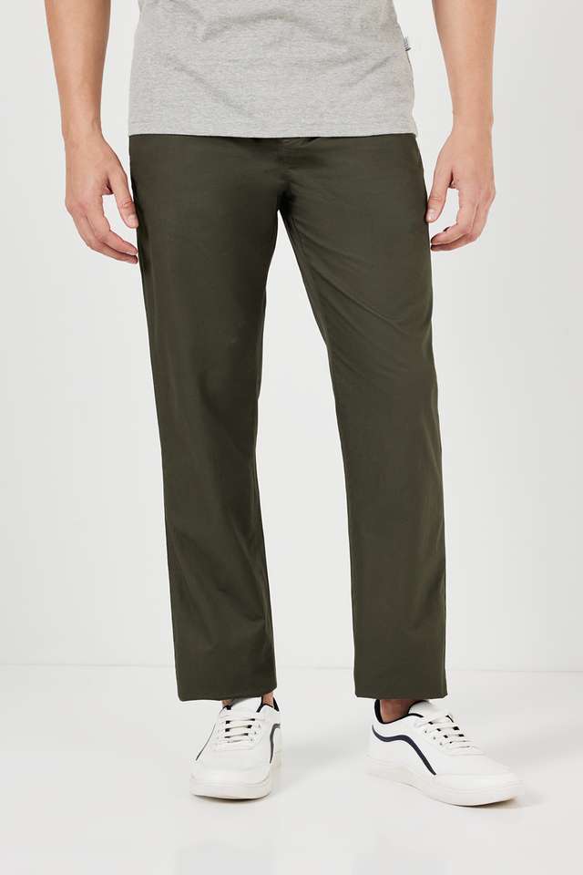 Solid-Cotton-Regular-Fit-Men-s-Track-Pants