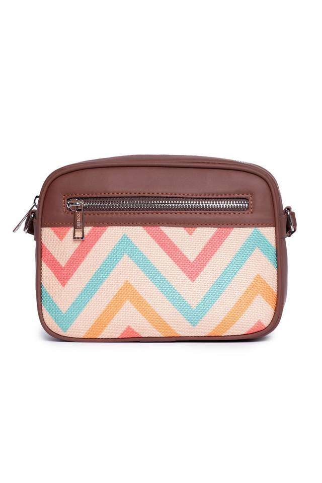 Printed-WavBeach-PU-Zipper-Closure-Women-s-Casual-Sling-Bag