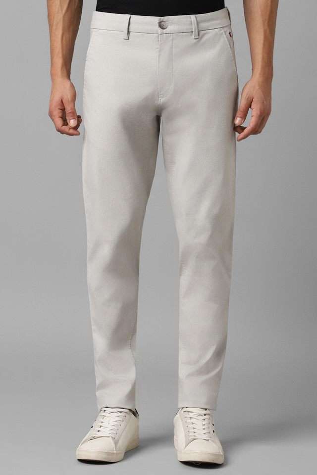Solid-Cotton-Blend-Super-Slim-Fit-Men-s-Casual-Trousers