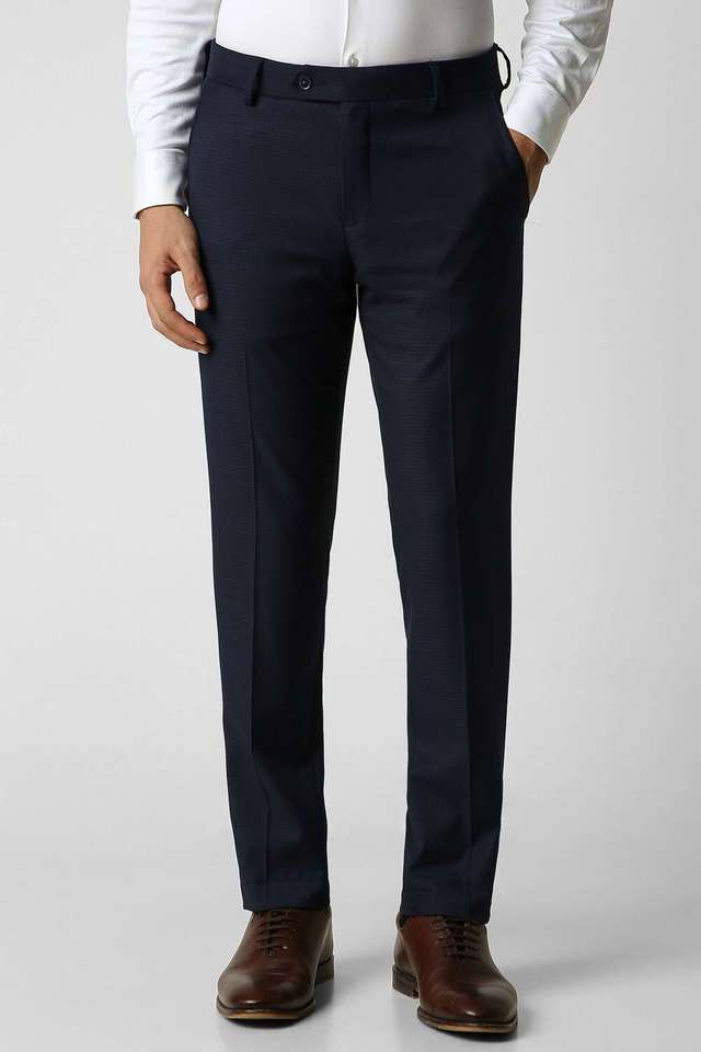 Textured-Polyester-Super-Slim-Fit-Men-s-Formal-Trousers