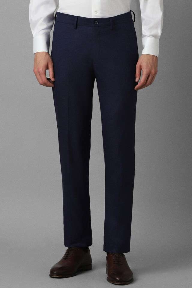 Textured-Polyester-Slim-Fit-Men-s-Formal-Wear-Trousers
