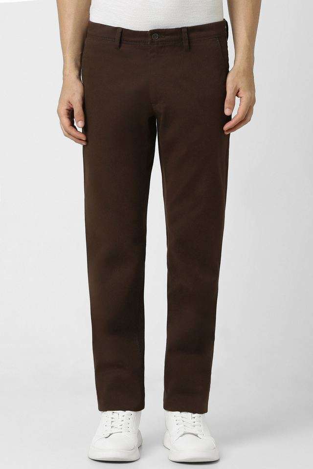 Solid-Blended-Fabric-Regular-Fit-Men-Casual-Wear-Chinos