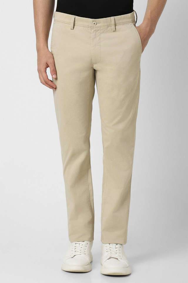Solid-Cotton-Slim-Fit-Men-Casual-Wear-Trouser