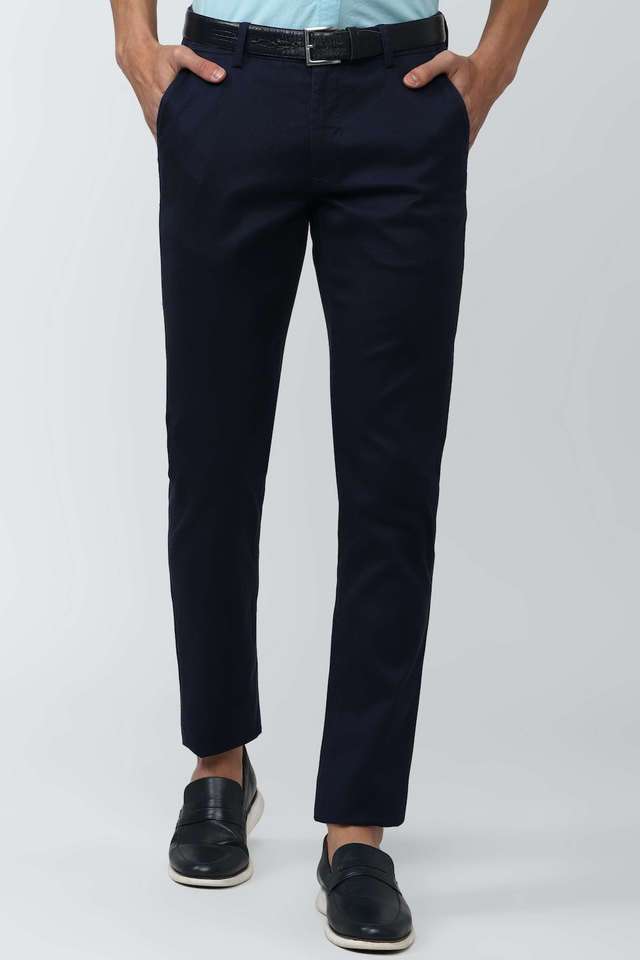 Solid-Blended-Slim-Fit-Men-s-Casual-Trouser