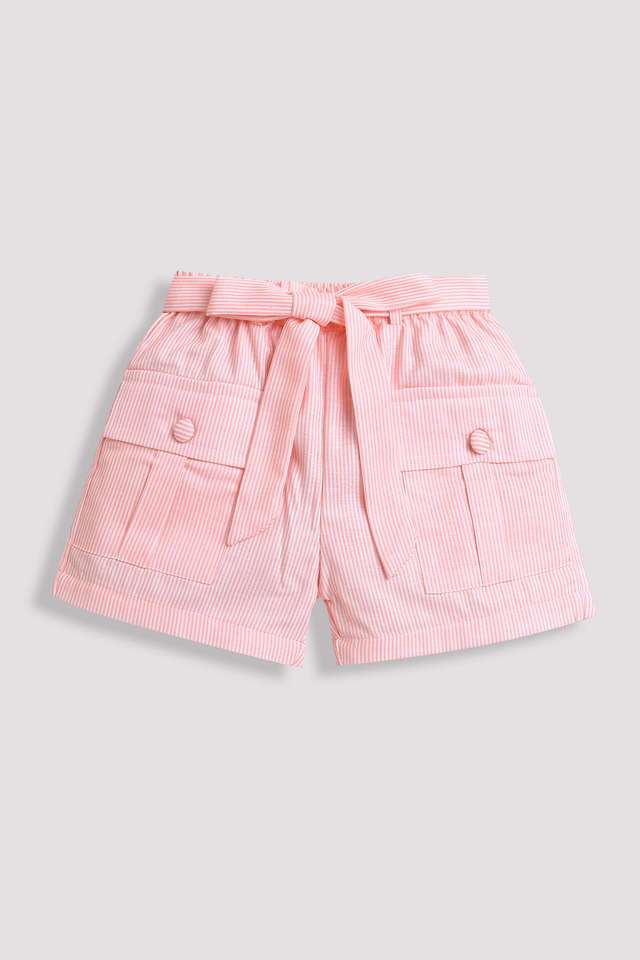 Solid-Cotton-Regular-Fit-Girls-Shorts
