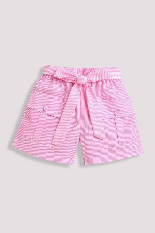 Solid-Cotton-Regular-Fit-Girls-Shorts