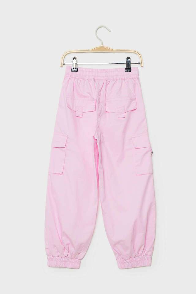 Solid-Polyester-Regular-Fit-Girls-Trousers