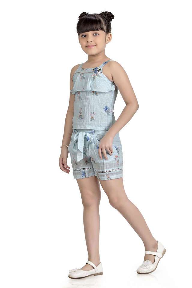 Printed-Polyester-Girls-Co-Ord-Set