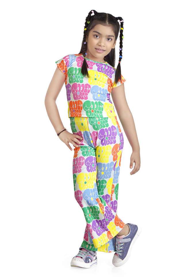 Printed-Polyester-Girls-Co-Ord-Set