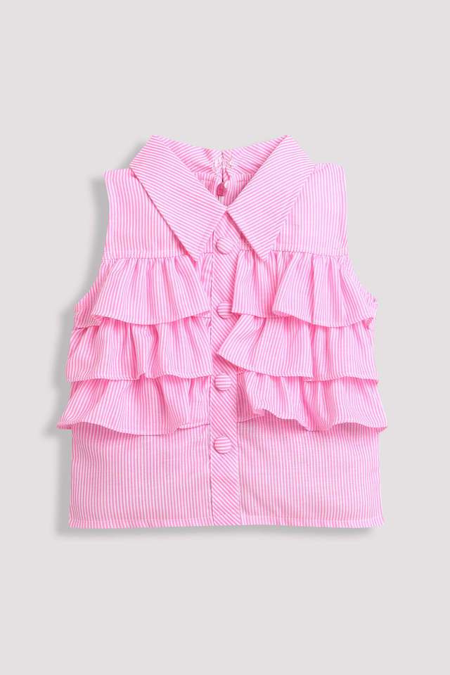 Printed-Polyester-Collared-Girls-Casual-Wear-Dress