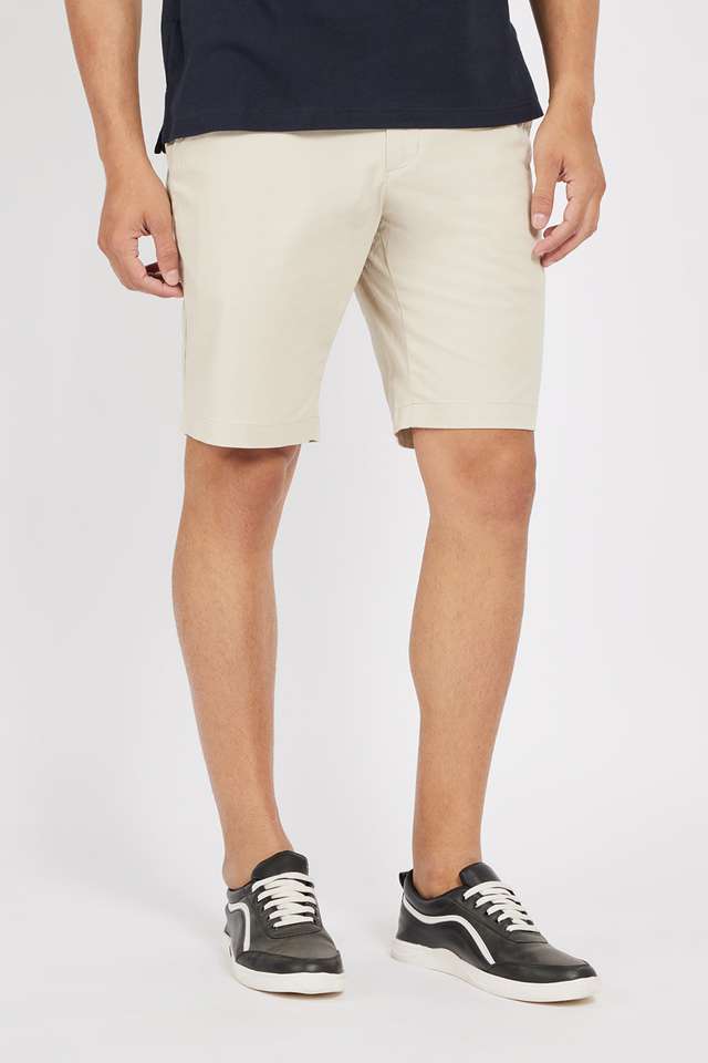 Solid-Cotton-Regular-Fit-Men-s-Shorts