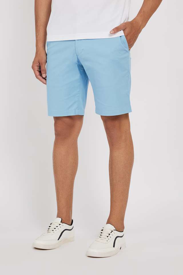 Solid-Cotton-Regular-Fit-Men-s-Shorts