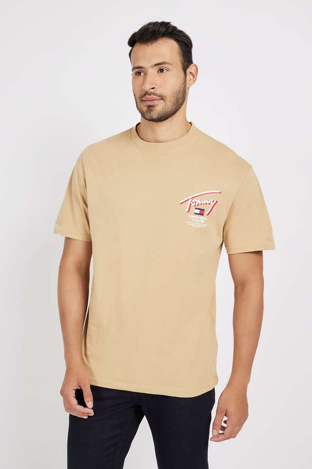 Solid-Cotton-Round-Neck-Men-s-T-Shirt
