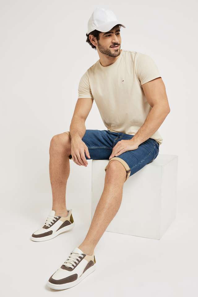 Solid-Cotton-Round-Neck-Men-s-T-Shirt