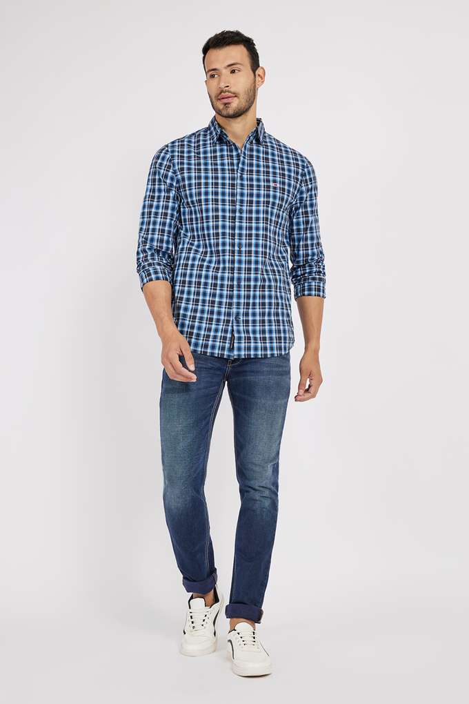 Solid-Cotton-Regular-Fit-Men-s-Casual-Shirt