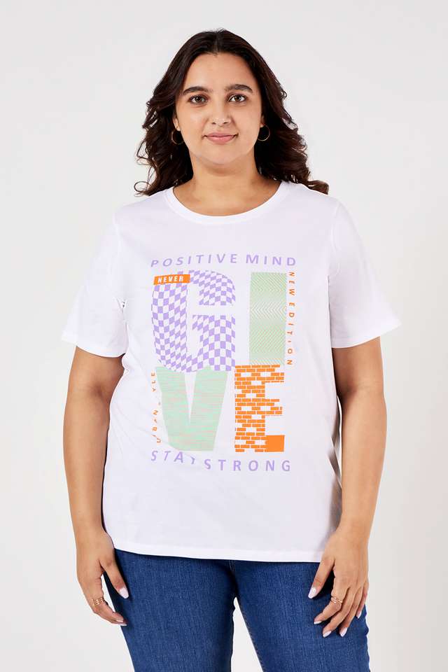 Plus-Size-Graphic-Print-Cotton-Round-Neck-Women-s-T-Shirt