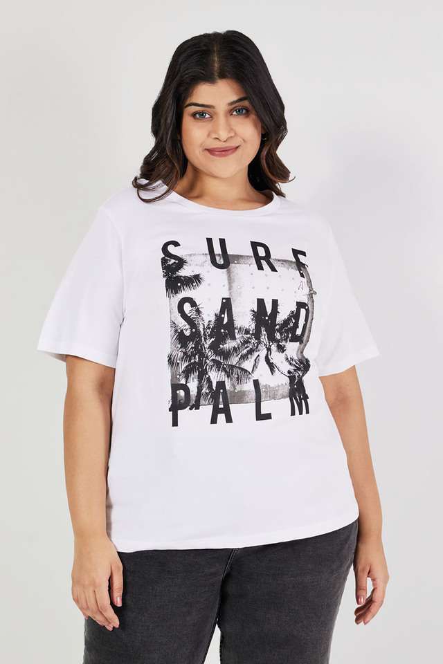 Plus-Size-Graphic-Print-Cotton-Round-Neck-Women-s-T-Shirt