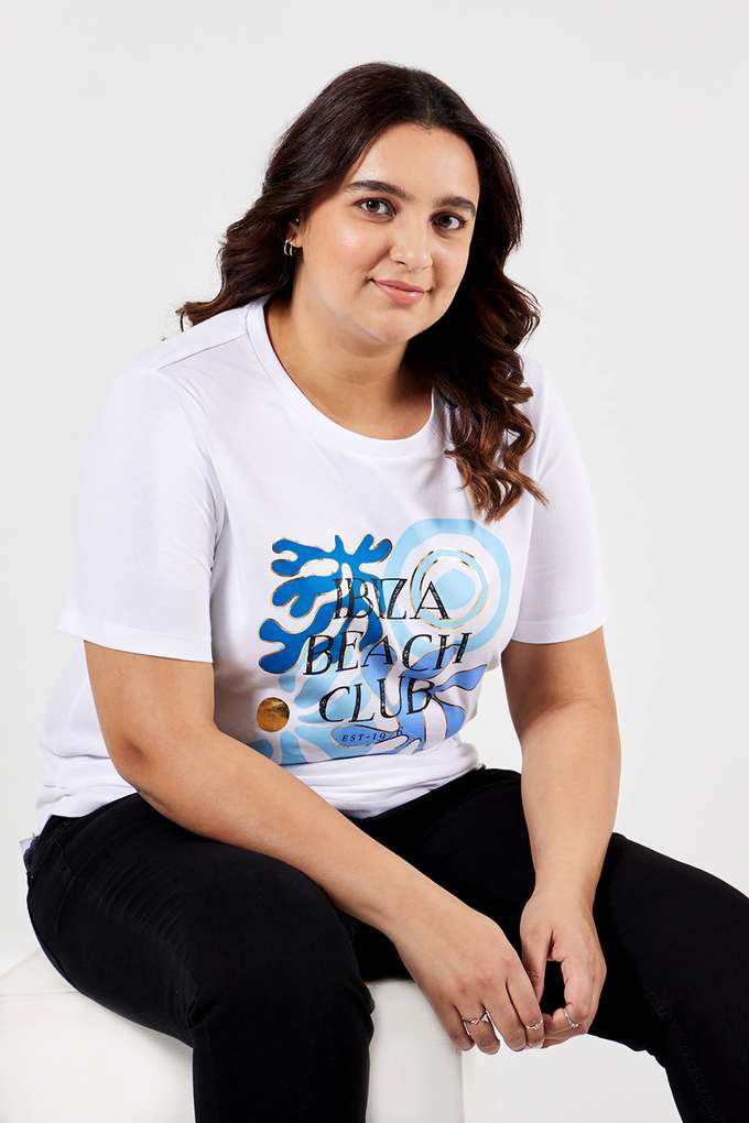 Plus-Size-Graphic-Print-Cotton-Round-Neck-Women-s-T-Shirt