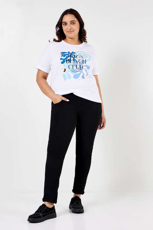 Plus-Size-Graphic-Print-Cotton-Round-Neck-Women-s-T-Shirt