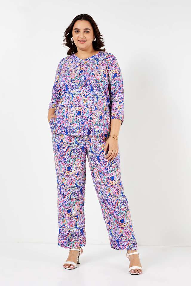 Plus-Size-Regular-Fit-Full-Length-Rayon-Women-s-Casual-Wear-Culottes