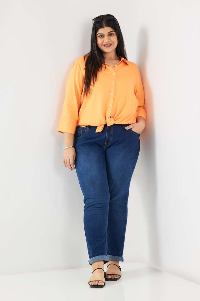 Solid-Viscose-Classic-Collar-Women-s-Top