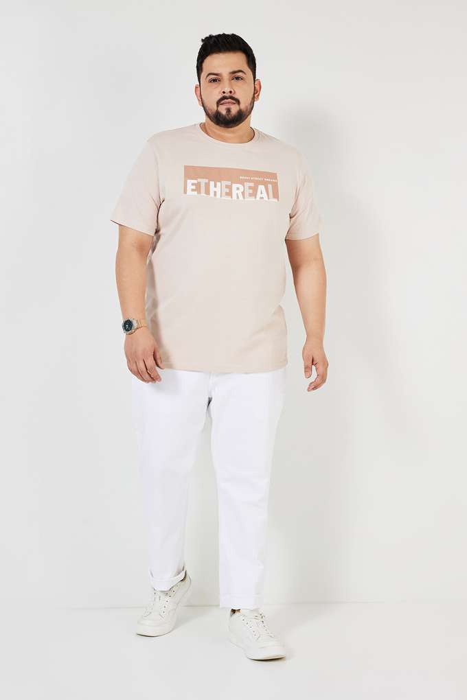 Plus-Size-Bleach-Wash-Blended-Slim-Fit-Men-s-Jeans