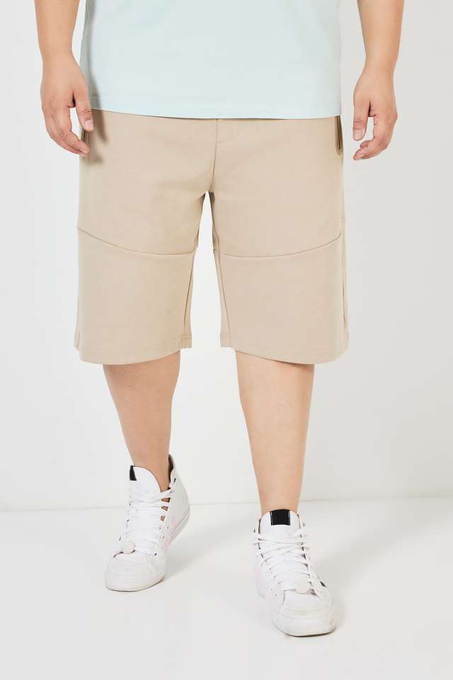 Plus-Size-Textured-Blended-Regular-Fit-Men-s-Shorts