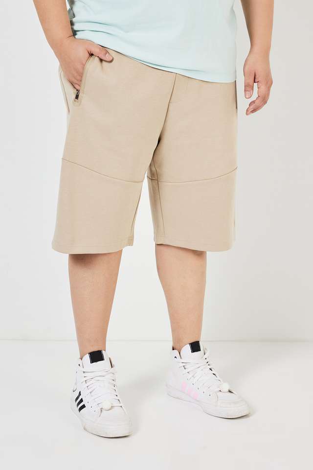 Plus-Size-Textured-Blended-Regular-Fit-Men-s-Shorts