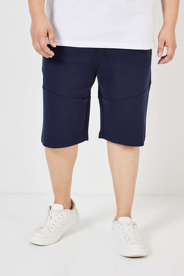 Plus-Size-Textured-Blended-Regular-Fit-Men-s-Shorts