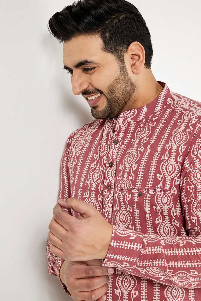 Plus-Size-Printed-Cotton-Regular-Fit-Men-s-Casual-Shirt