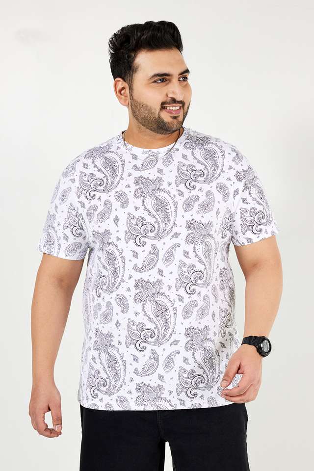 Plus-Size-Printed-Cotton-Crew-Neck-Men-s-T-Shirt