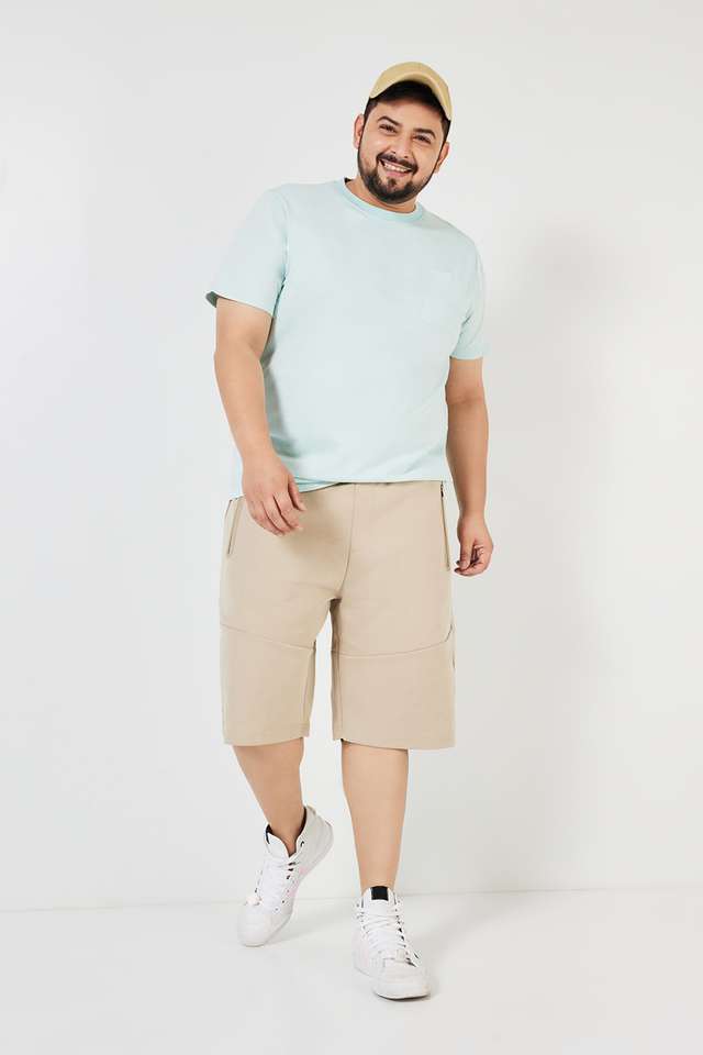 Solid-Cotton-Regular-Fit-Men-T-Shirt