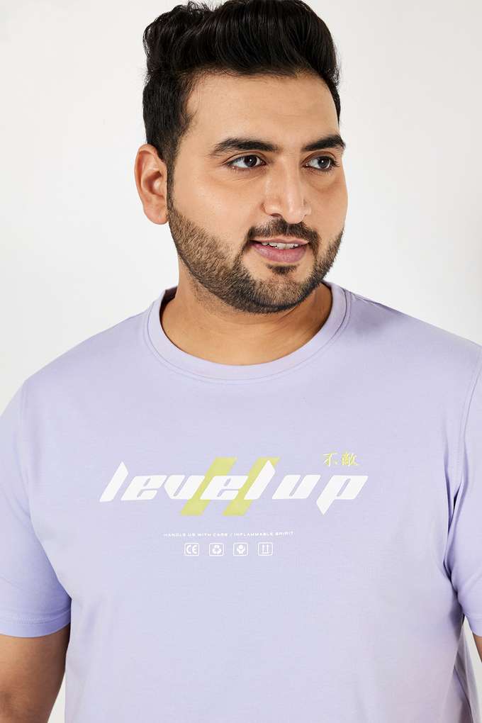 Plus-Size-Graphic-Print-Blended-Crew-Neck-Men-s-T-Shirt