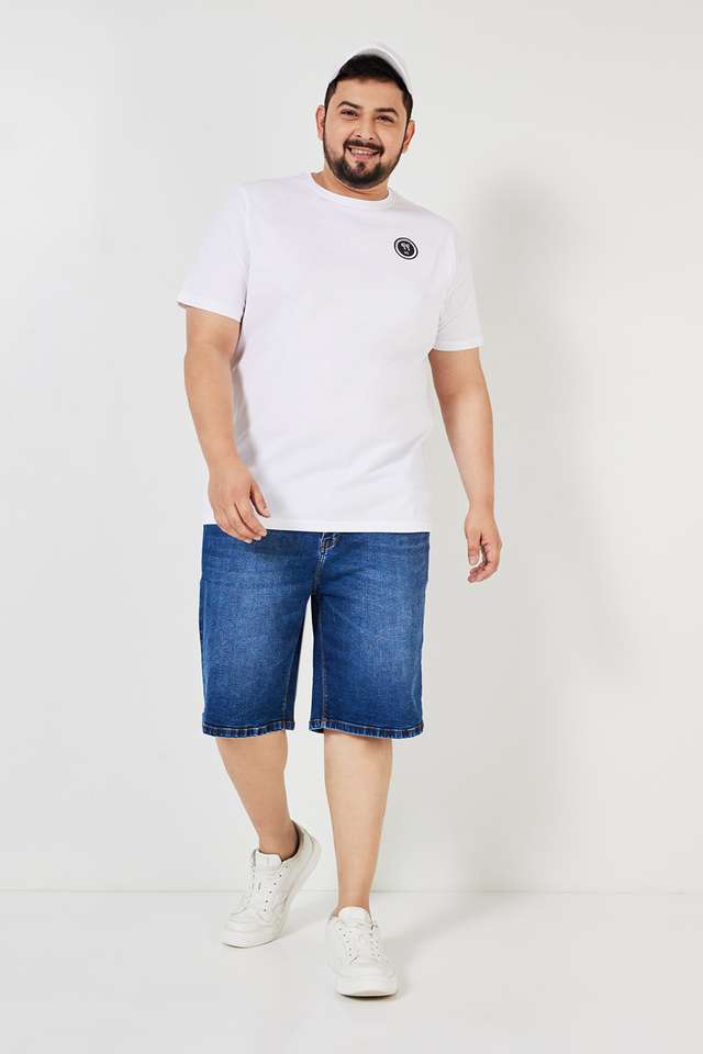 Solid-Cotton-Regular-Fit-Men-T-Shirt