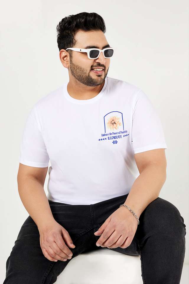 Plus-Size-Graphic-Print-Cotton-Crew-Neck-Men-s-T-Shirt