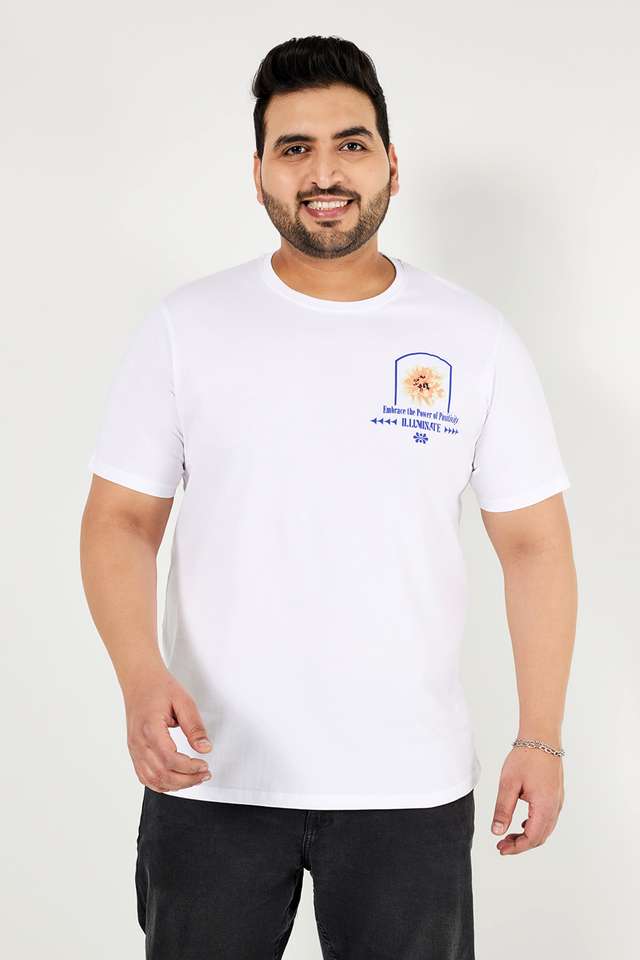 Plus-Size-Graphic-Print-Cotton-Crew-Neck-Men-s-T-Shirt