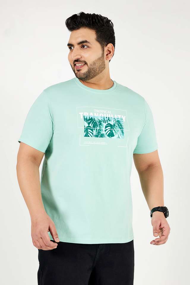 Plus-Size-Graphic-Print-Cotton-Crew-Neck-Men-s-T-Shirt
